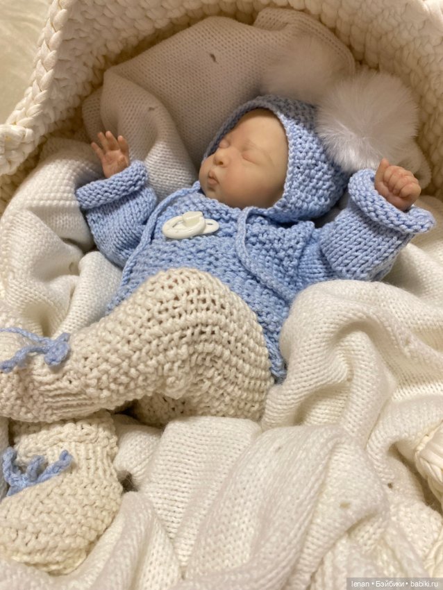 Вязанный комплект на рост +/- 30 см