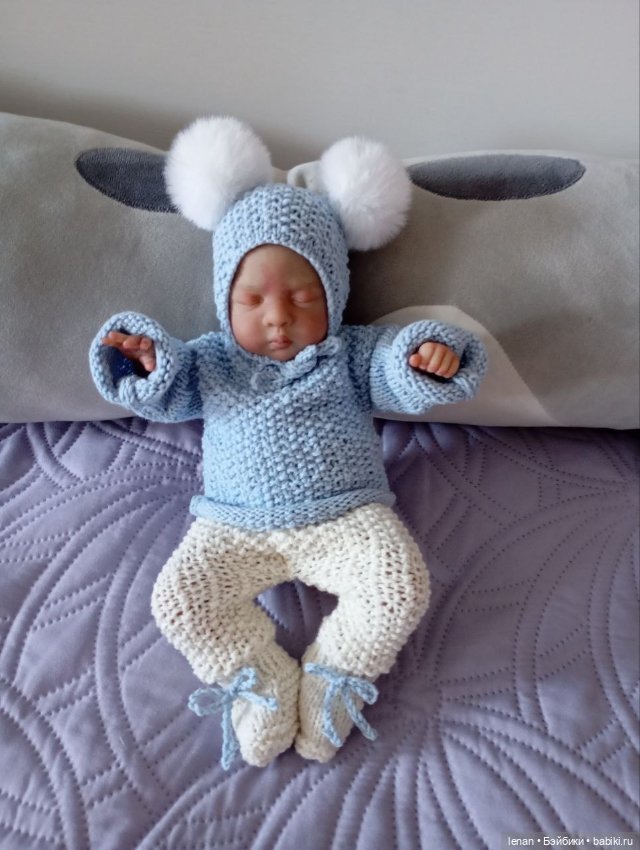 Вязанный комплект на рост +/- 30 см (фото 3)