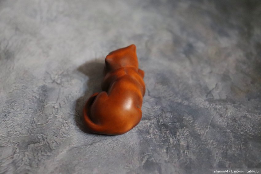 Нэцкэ "Кошка". Винтаж — Статуэтки (фото 3)