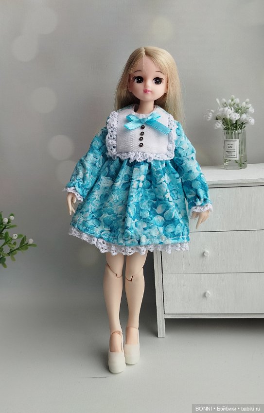 Платья для кукол 1/6 (azone, blythe, obitsu, licca, barbie)
