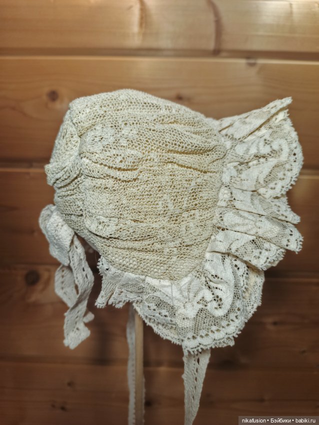 Чепчик на антикварную или винтажную куклу (фото 4)