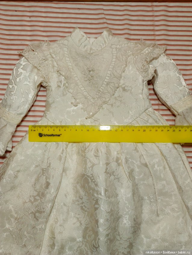 Платье на антикварную или винтажную куклу рост 65-70 см (фото 6)