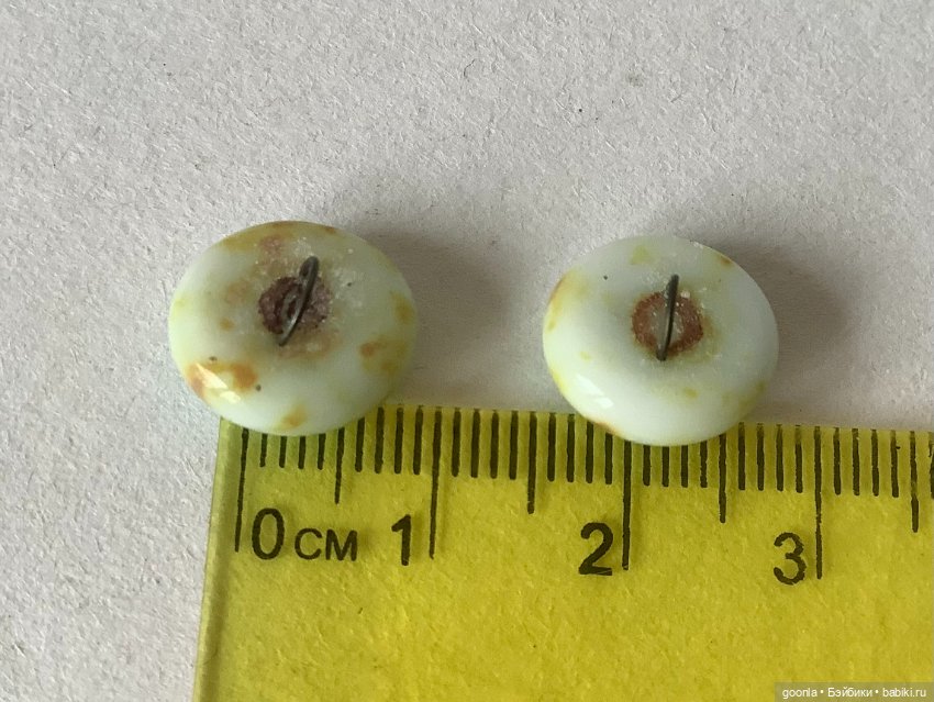 Глаза для кукол или игрушек Тедди стекло12мм (фото 4)