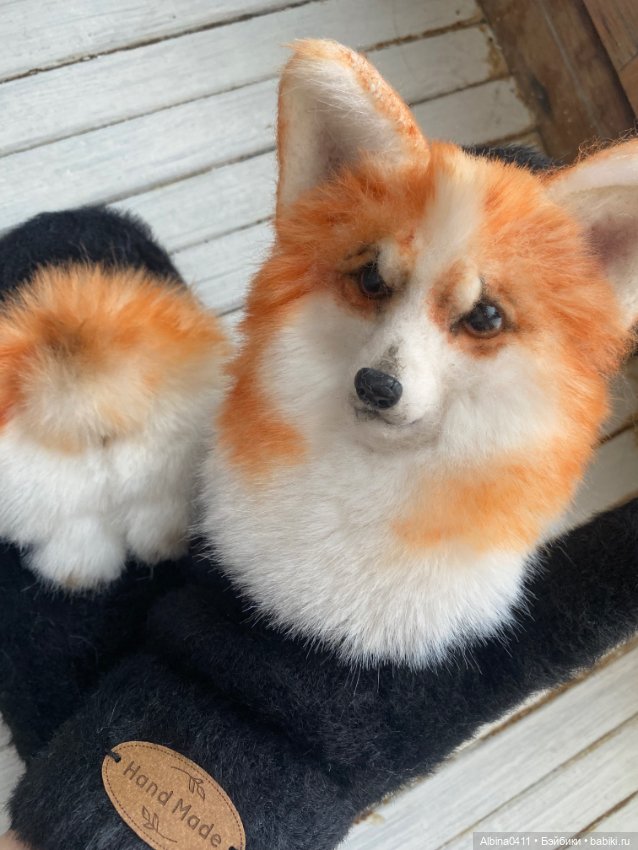 Варежки Корги — Авторские игрушки (фото 3)