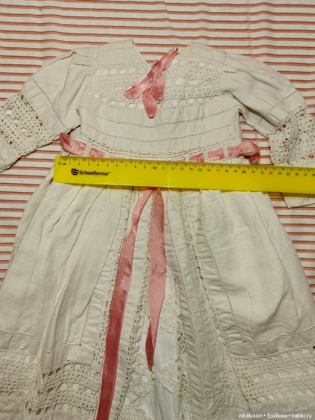 Платье на антикварную или винтажную куклу рост 60-65 см (фото 7)