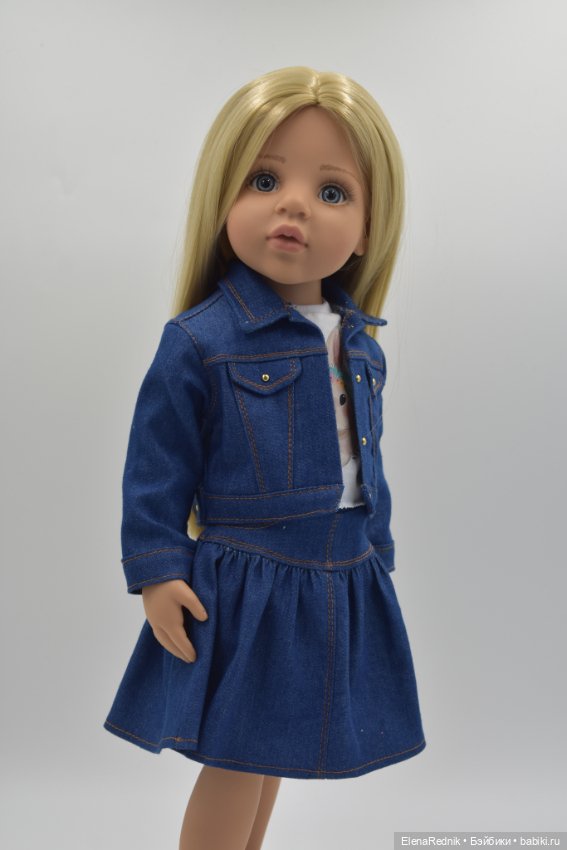 Одежда для кукол готц юбка футболка джинсовка
