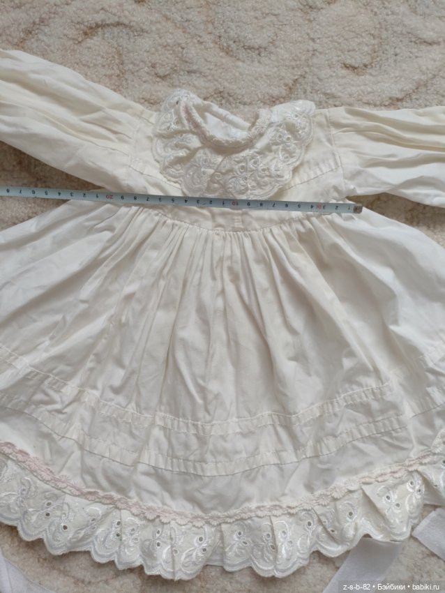 Платье и фартук для антикварной куклы (фото 5)