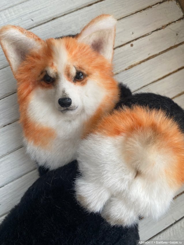 Варежки Корги — Авторские игрушки