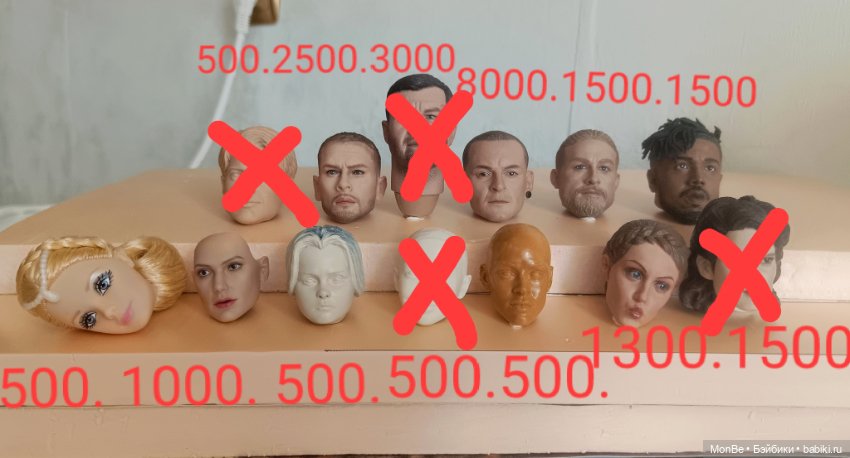 Продам головы экшен 1/6 — Части шарнирных кукол (не BJD)