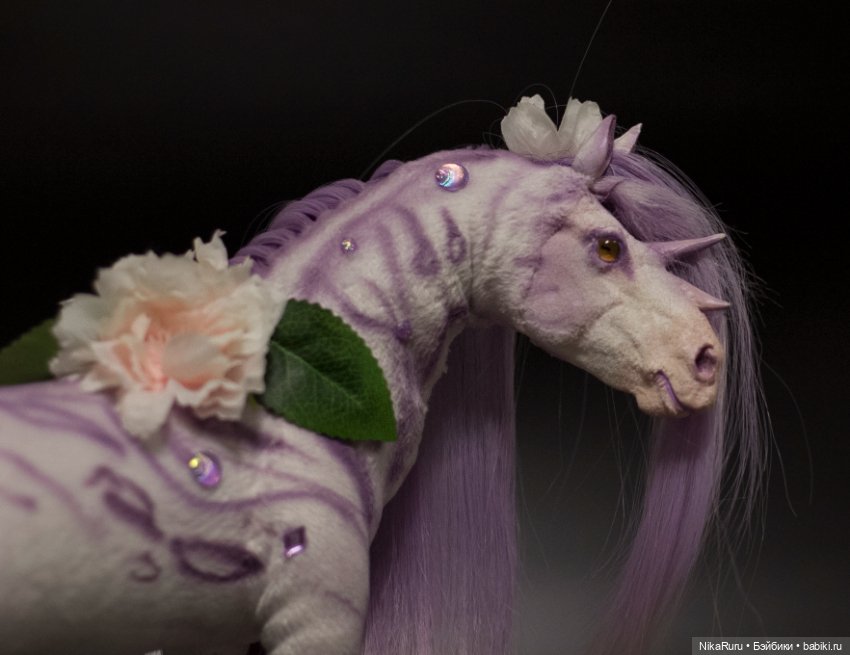 Лошадь фантазийная . подвижная в смешанной технике, конь (фото 2)