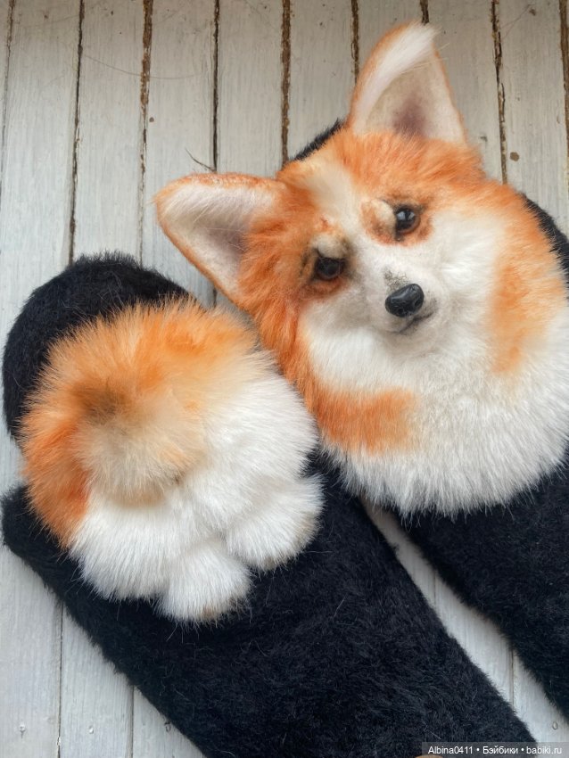 Варежки Корги — Авторские игрушки (фото 4)