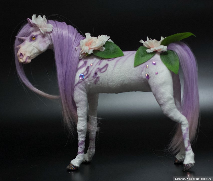 Лошадь фантазийная . подвижная в смешанной технике, конь (фото 4)