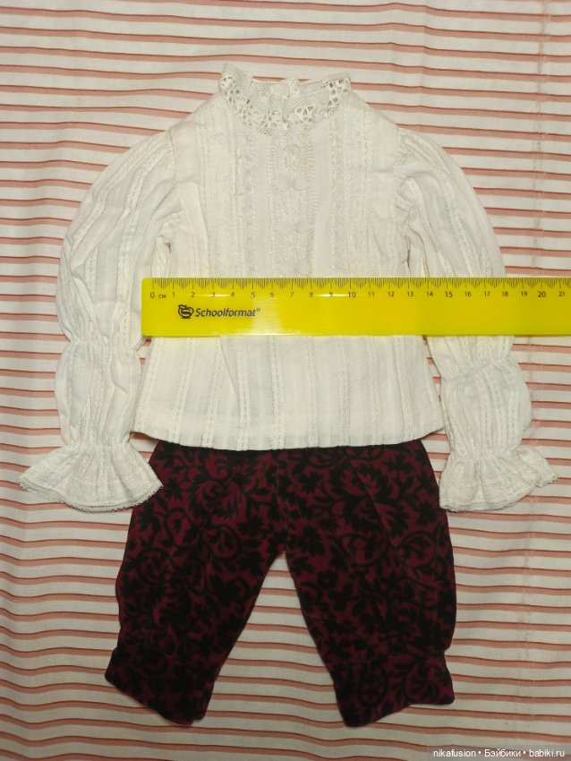 Костюм для антикварной или винтажной куклы рост 45 см (фото 2)