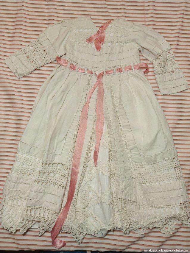 Платье на антикварную или винтажную куклу рост 60-65 см (фото 6)