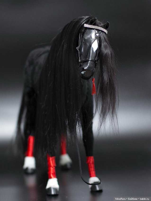 Русская тройка, лошади для Барби, сани, формат 1/6 в смешанной технике (фото 8)