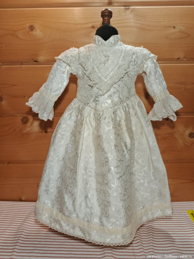 Платье на антикварную или винтажную куклу рост 65-70 см (фото 4)