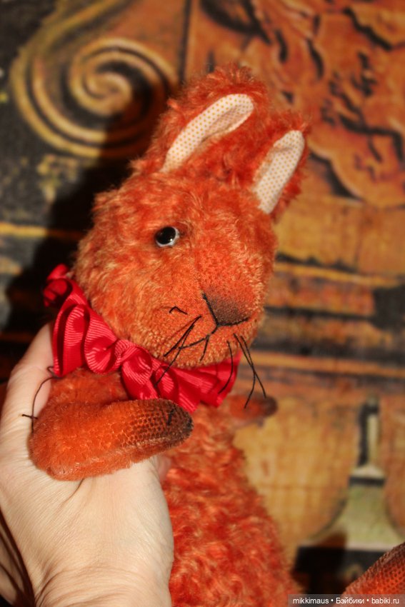 Кролик Тедди - Апельсин — Авторские игрушки (фото 6)