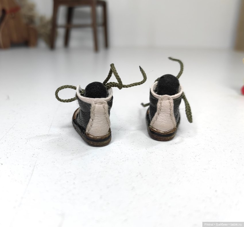 Ботинки Нат. кожа 3.5*2 — Обувь для кукол (фото 3)