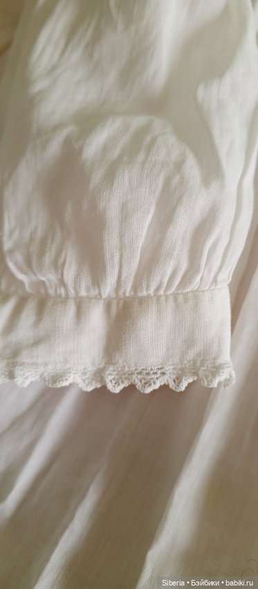 Антикварное платье- рубашечка для антикварной куклы ростом 72-76 см (фото 2)