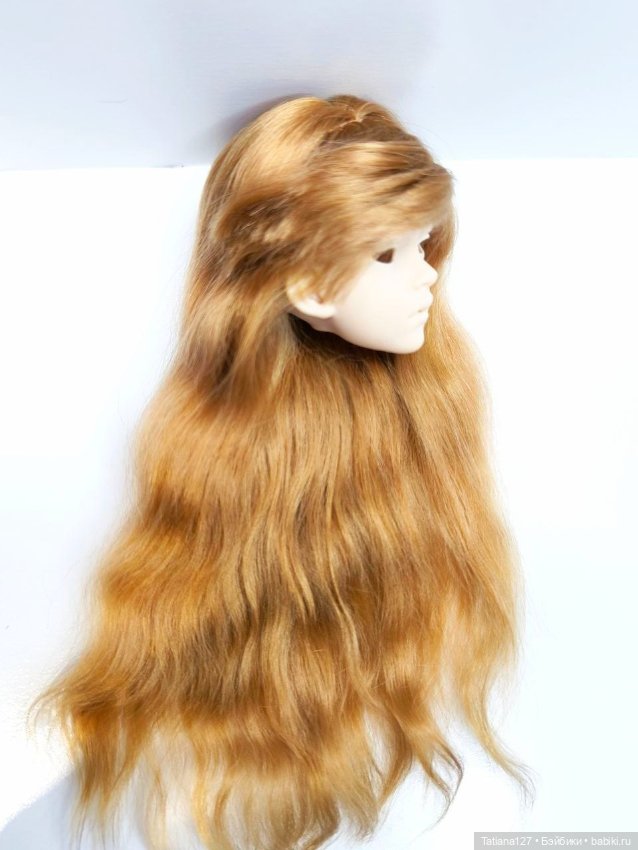 Парик из натуральных локонов козы. ОГ - 12см (фото 2)