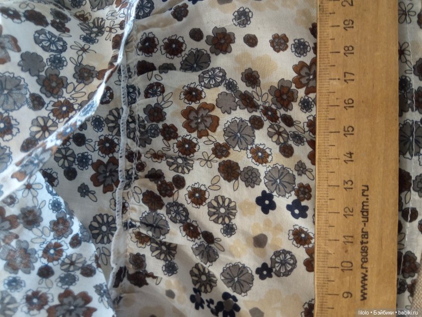 Часть юбки с оборками для кукольного рукоделия