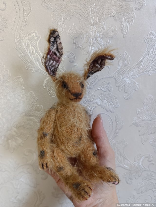 Заяц из мохера — Авторские игрушки