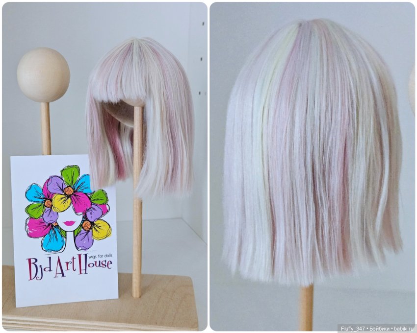 Парики из альпаки на БЖД Минифи/BJD Minifee (фото 3)