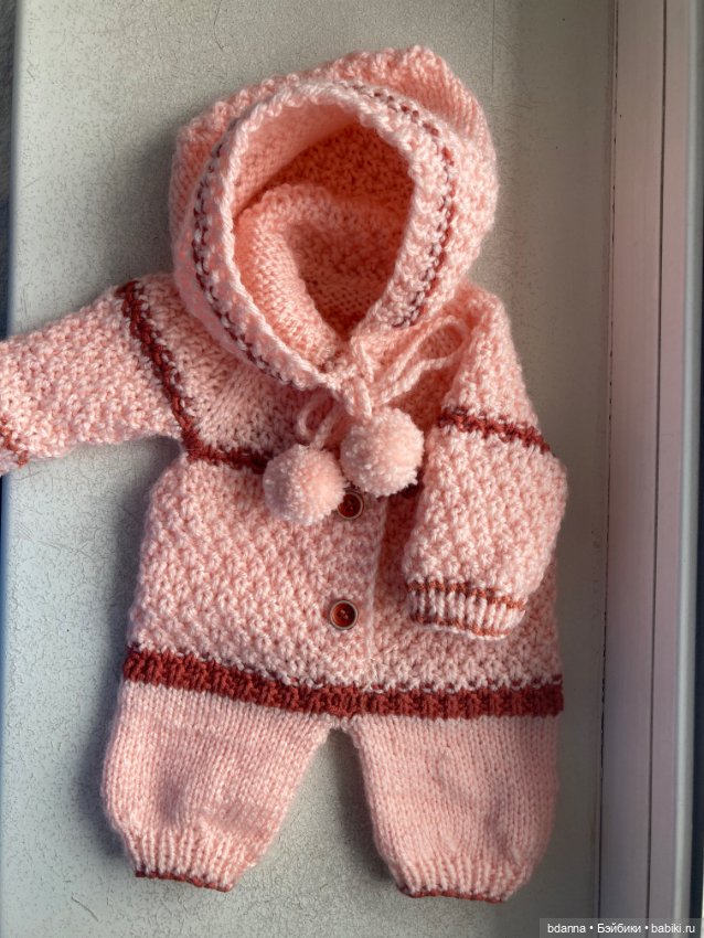 Вязанные комбинезоны для кукол (фото 3)