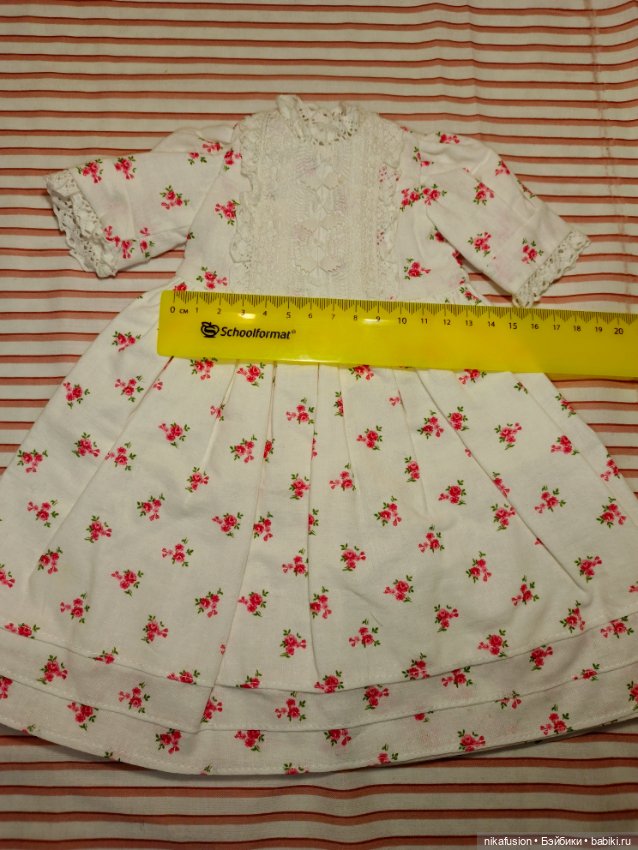 Платье на куклу ростом 40 см (фото 5)