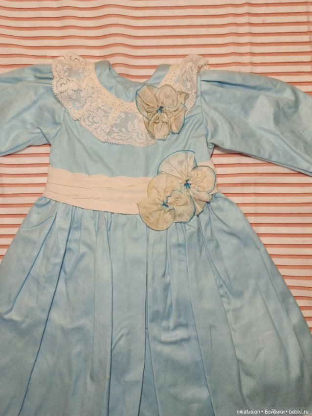 Платье на антикварную или винтажную куклу рост 55 см (фото 5)