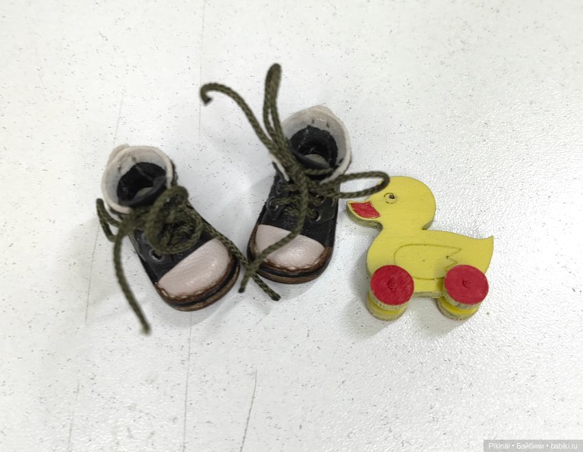 Ботинки Нат. кожа 3.5*2 — Обувь для кукол (фото 6)