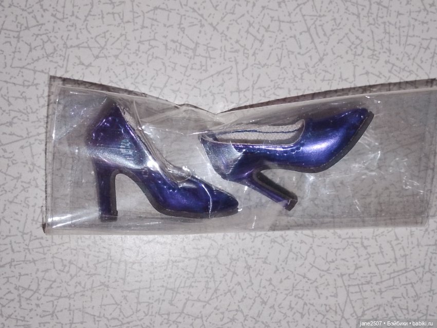 Классические туфли для Fashion royalty (тело FR2 / FR6), Nu Face - фиолетовые блестящие - новые (фото 2)