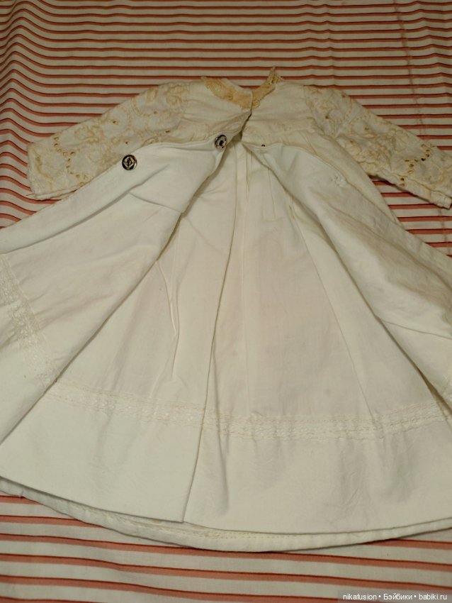 Платье на антикварную или винтажную куклу рост 45 см (фото 8)