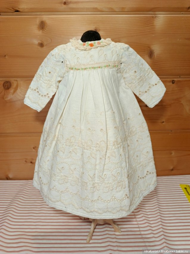 Платье на антикварную или винтажную куклу рост 45 см (фото 3)