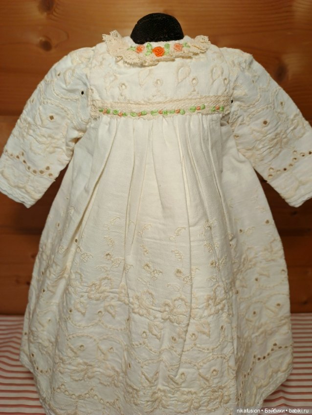 Платье на антикварную или винтажную куклу рост 45 см (фото 2)