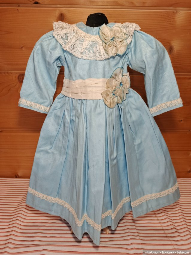 Платье на антикварную или винтажную куклу рост 55 см (фото 2)