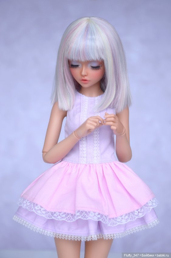 Парики из альпаки на БЖД Минифи/BJD Minifee (фото 8)