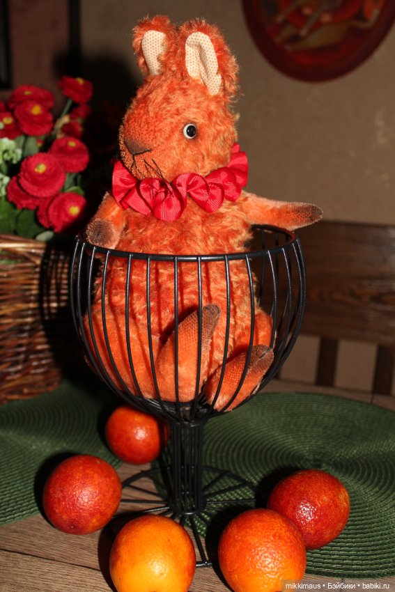 Кролик Тедди - Апельсин — Авторские игрушки (фото 10)
