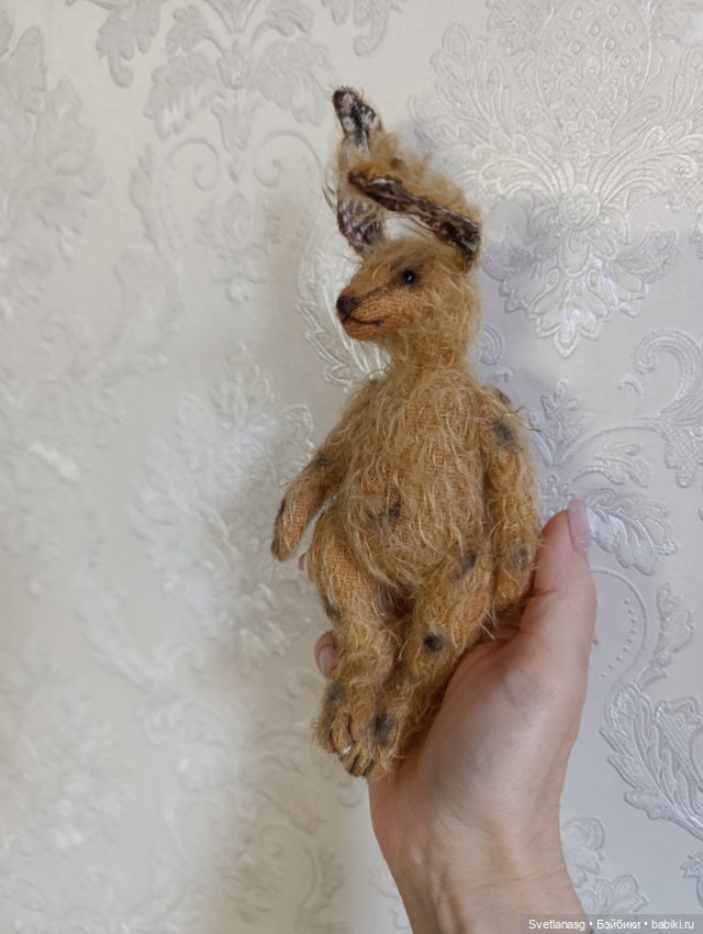 Заяц из мохера — Авторские игрушки (фото 4)