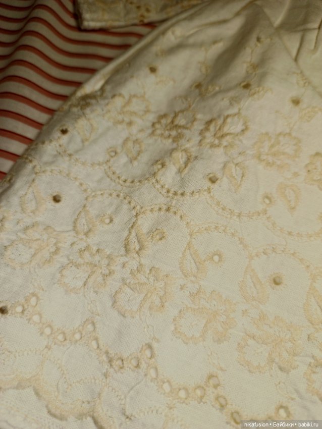Платье на антикварную или винтажную куклу рост 45 см (фото 9)