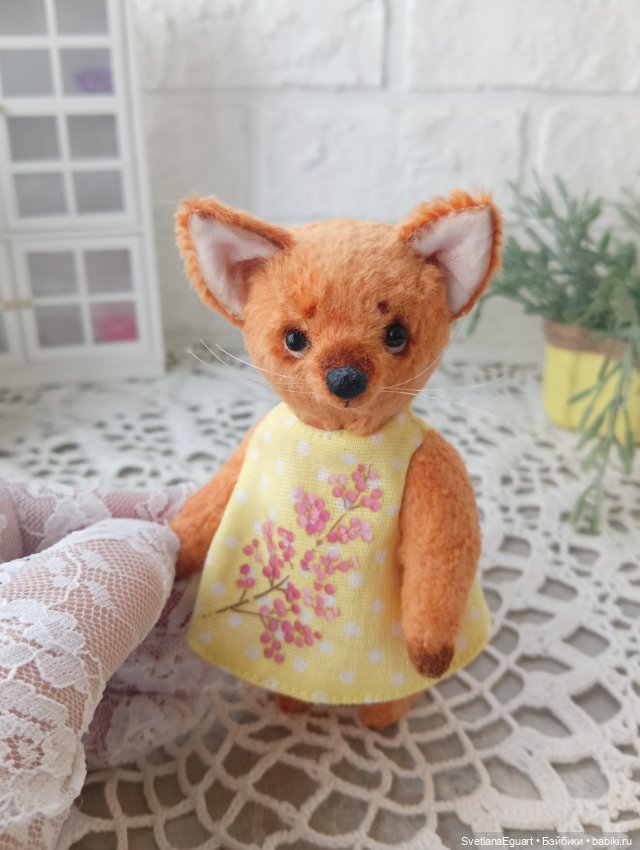 Лисонька Тедди Полли — Авторские игрушки (фото 5)