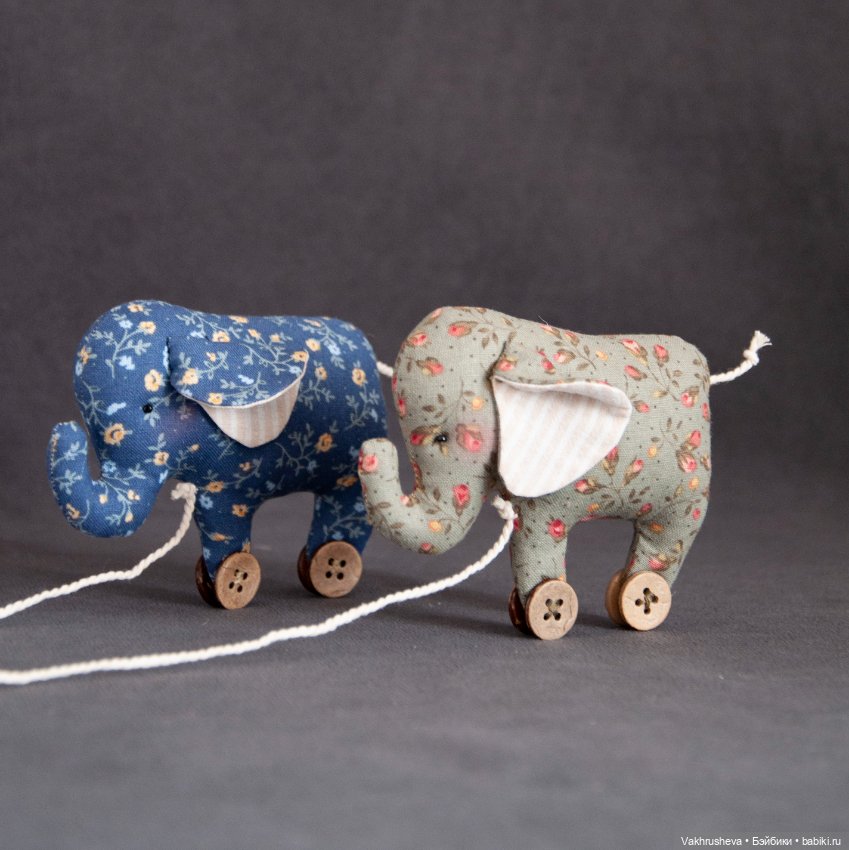 Игрушки для кукол - слоники (фото 4)