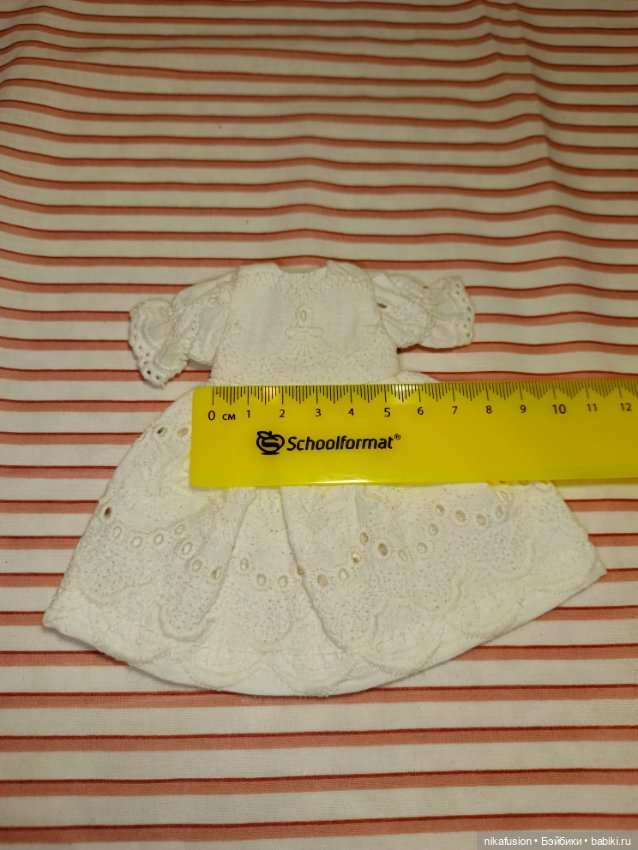 Платье на антикварную или винтажную куклу рост 18 см (фото 6)
