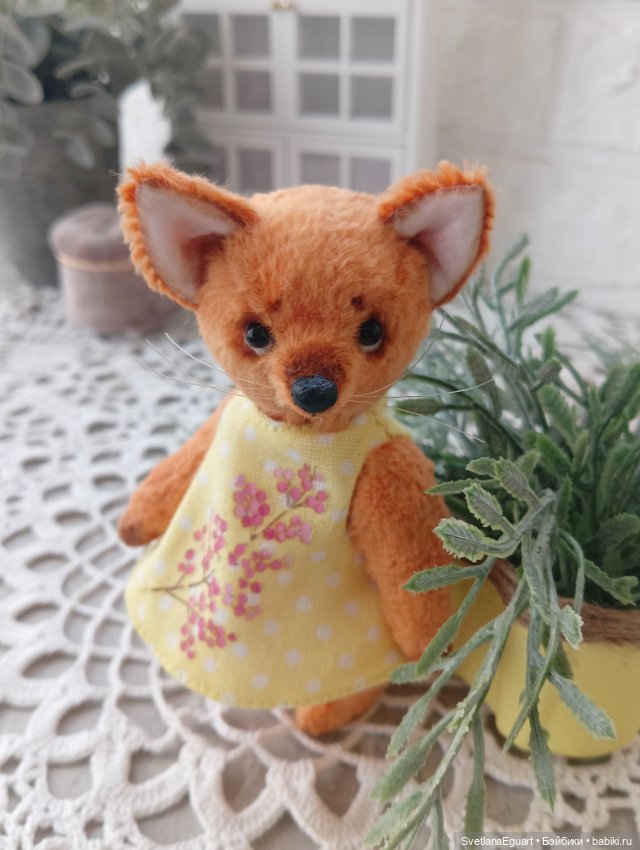 Лисонька Тедди Полли — Авторские игрушки (фото 3)