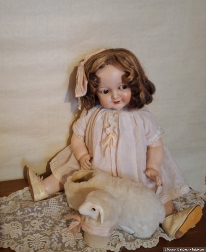 Овечка бонбоньерка в антикварном стиле