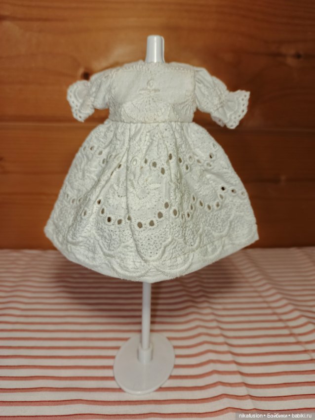 Платье на антикварную или винтажную куклу рост 18 см (фото 2)