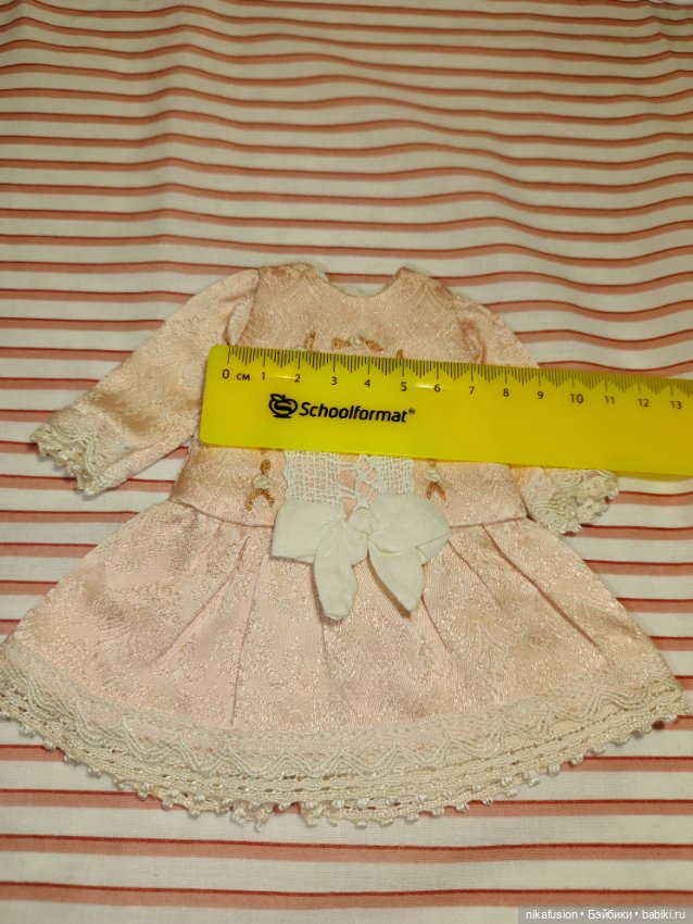 Платье на антикварную или винтажную куклу рост 23-24 см (фото 6)