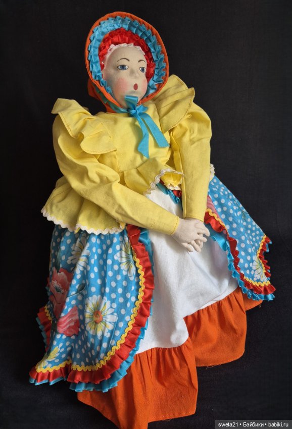 Кукла-грелка на чайник СССР