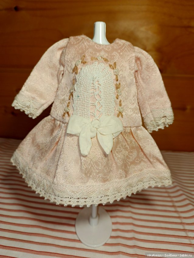 Платье на антикварную или винтажную куклу рост 23-24 см (фото 3)