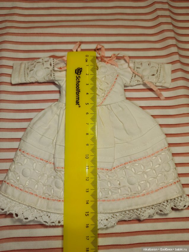 Платье на антикварную или винтажную куклу рост 20-22 см (фото 5)